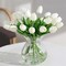20 Pcs Artificial Tulips – Real Touch PU Faux Flowers for Spring, Easter, Weddings & Home Table Decor